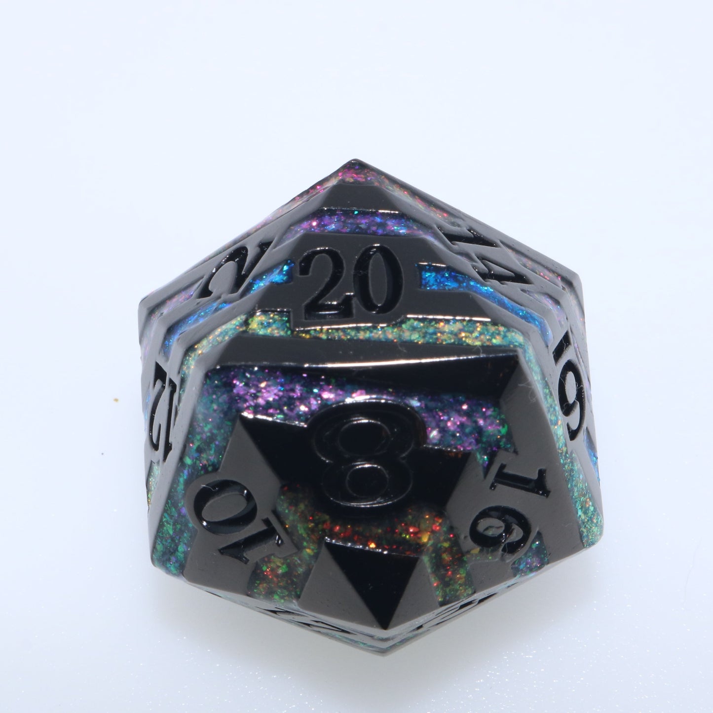 Oversized Moonstone d20 Dice