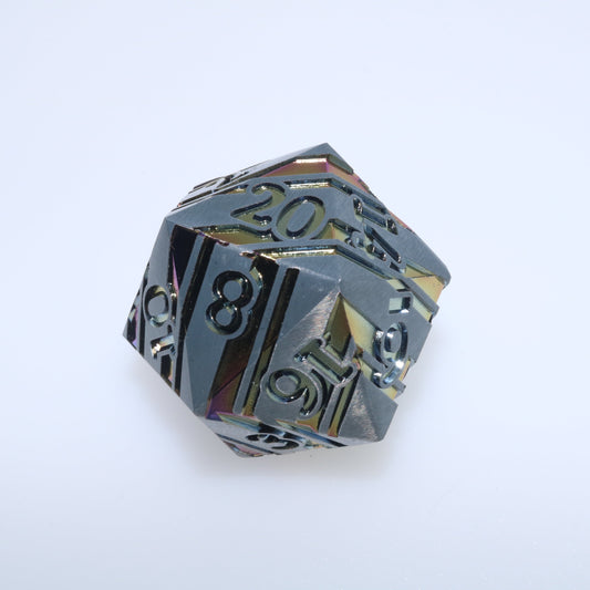 Oversized Etched Prism d20 Dice