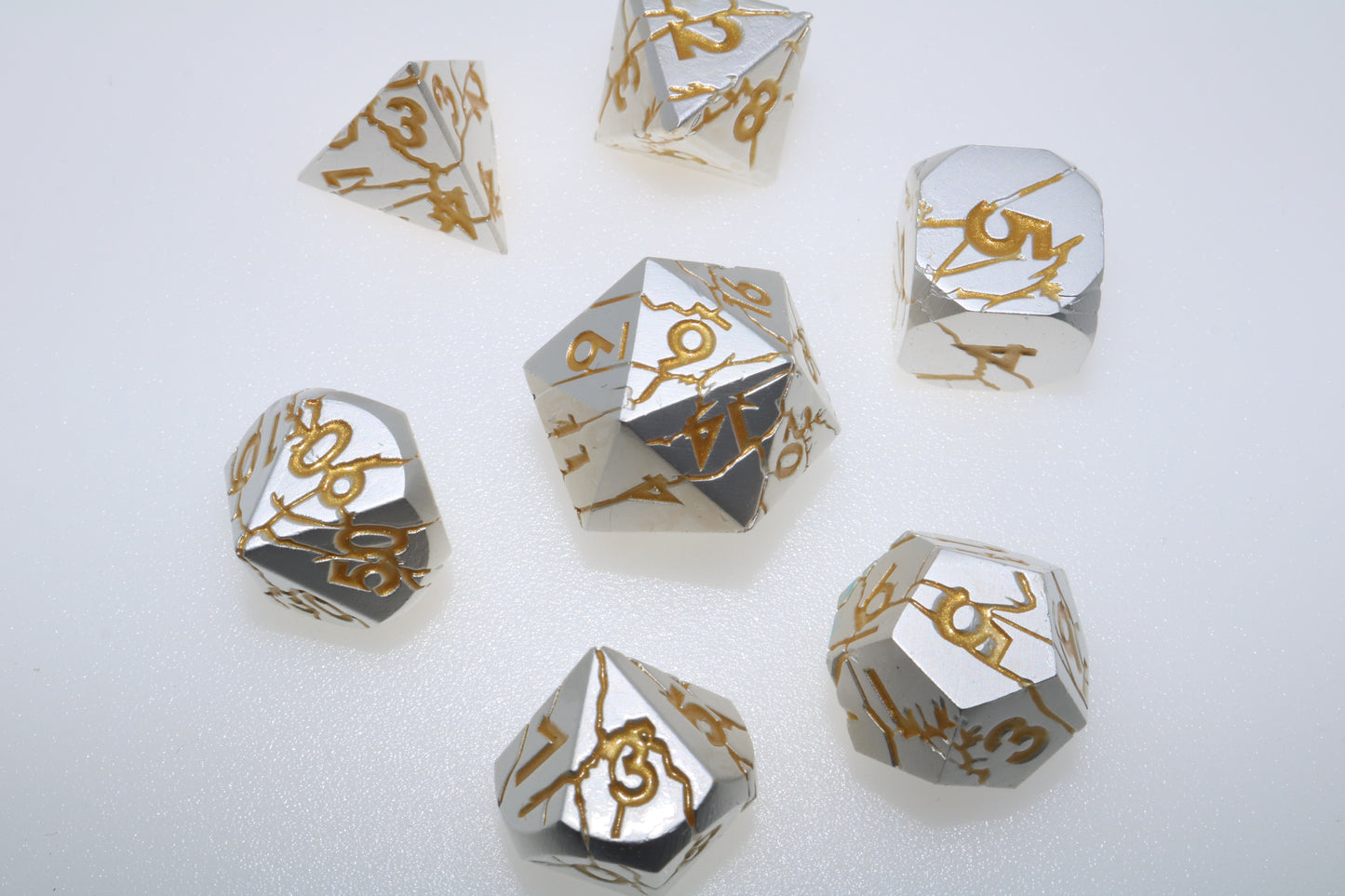 Consecrated Gold Dice (set of 7)
