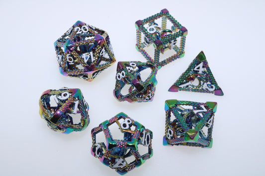 Hollow Octopus Figure Dice (set of 7)
