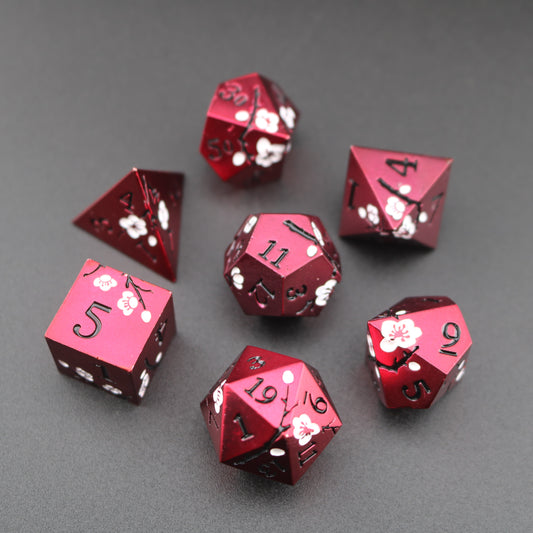 Cherry Blossom Dice (set of 7)