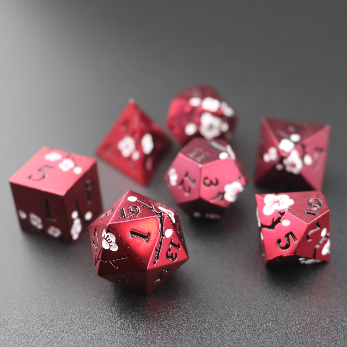 Cherry Blossom Dice (set of 7)