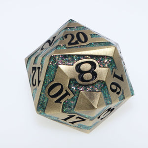 Oversized Witchhazel d20 Dice