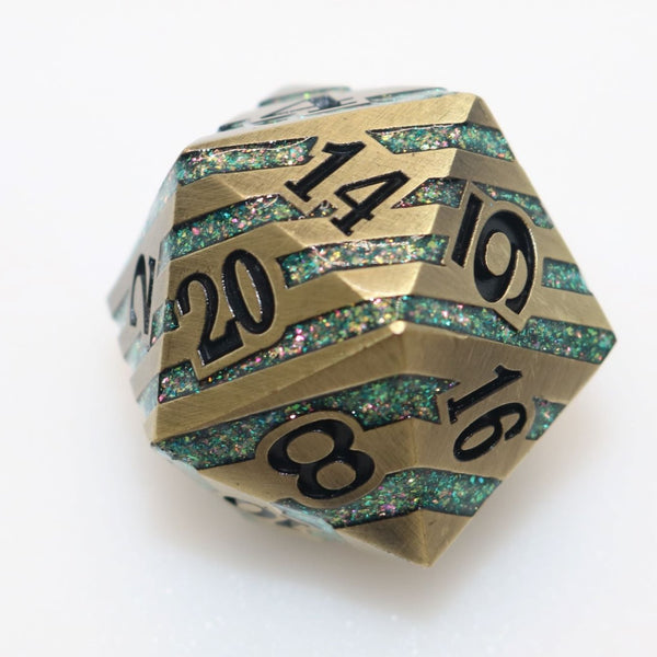 Oversized Witchhazel d20 Dice