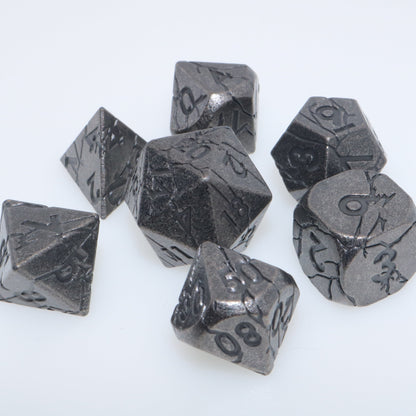 Cracked Stone Dice (set of 7)