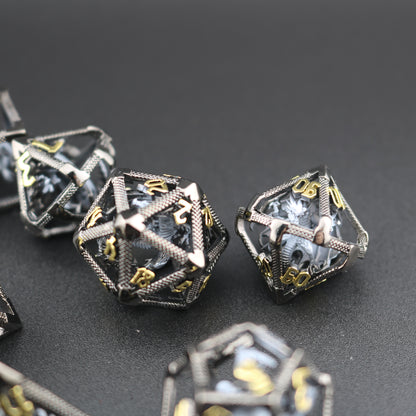 Hollow Dragon Figure Dice (set of 7)