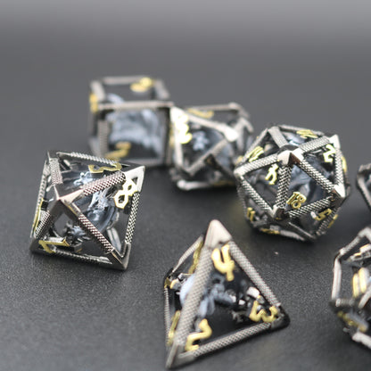 Hollow Dragon Figure Dice (set of 7)