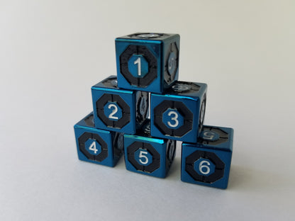 Gem 6-Sided Dice (Set of 5)