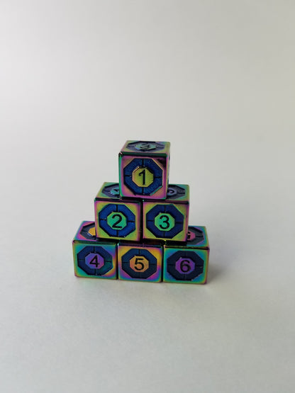 Gem 6-Sided Dice (Set of 5)