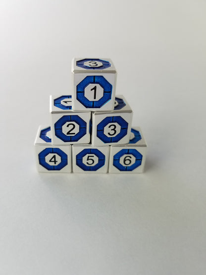 Gem 6-Sided Dice (Set of 5)