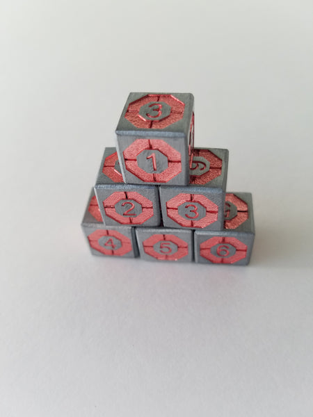 Gem 6-Sided Dice (Set of 6)