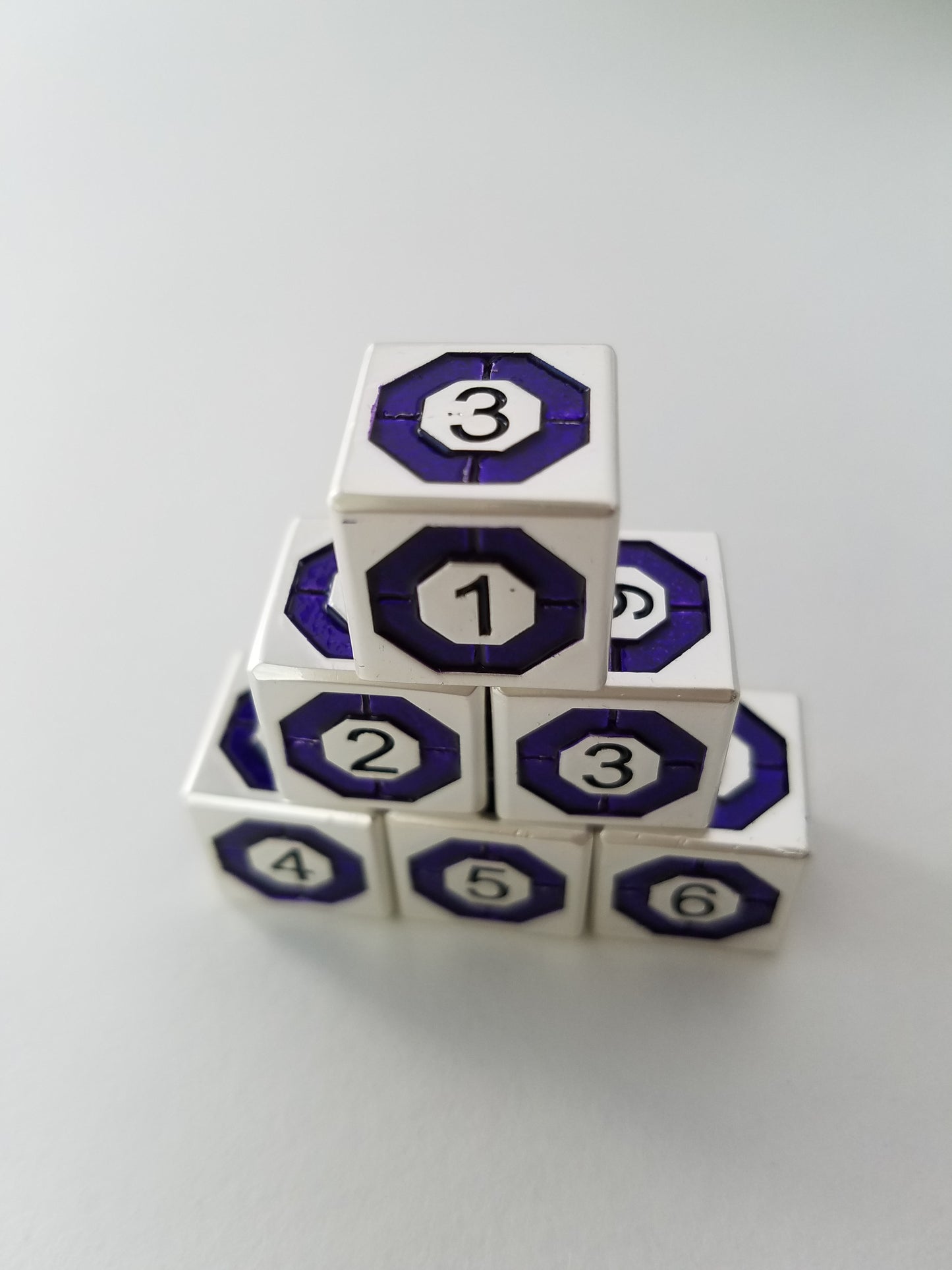 Gem 6-Sided Dice (Set of 5)