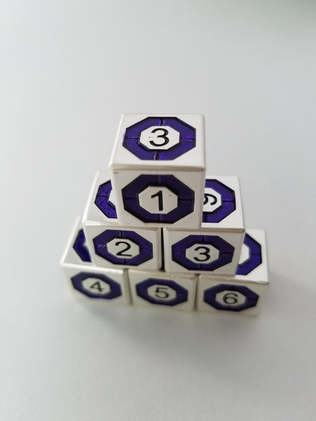 Gem 6-Sided Dice (Set of 6)