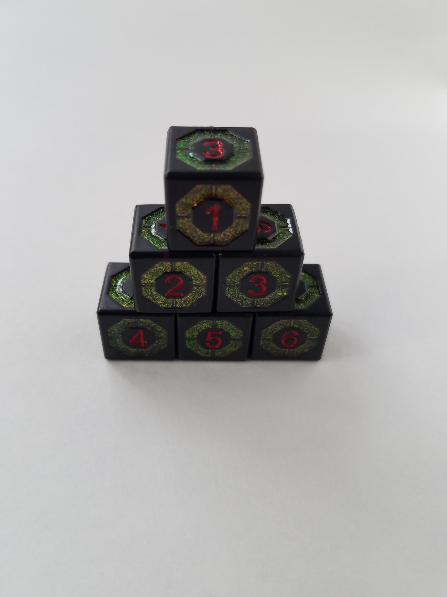 Gem 6-Sided Dice (Set of 5)