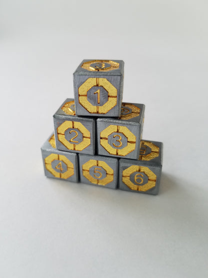 Gem 6-Sided Dice (Set of 5)