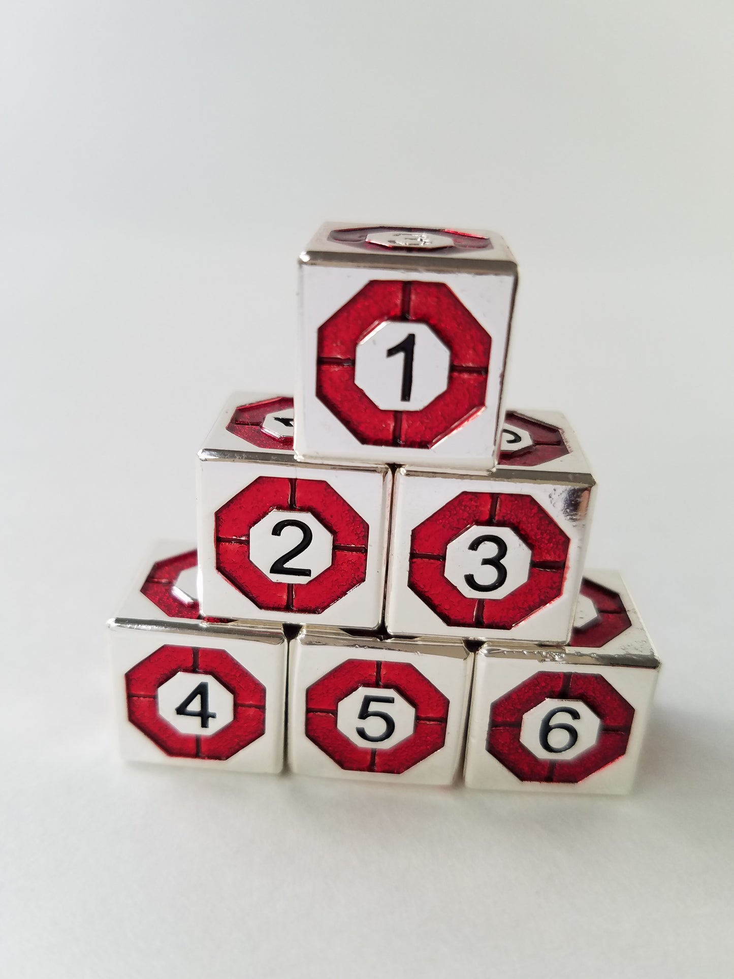 Gem 6-Sided Dice (Set of 5)