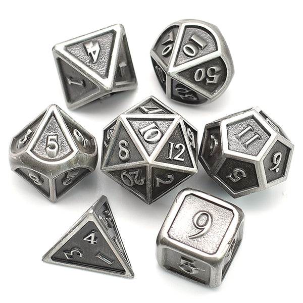 Classic Metal Dice (Set of 7)